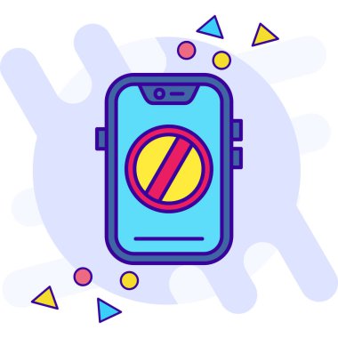 Akıllı telefon aygıtı simgesi. akıllı telefon aygıtı vektör simgesi rengi düz izole