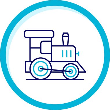 Tren simgesinin vektör illüstrasyonu