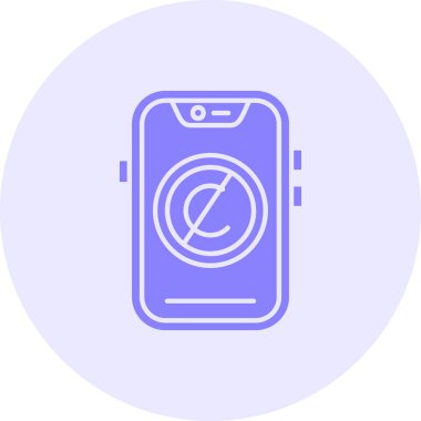 Cep telefonu modern simgesinin vektör illüstrasyonu