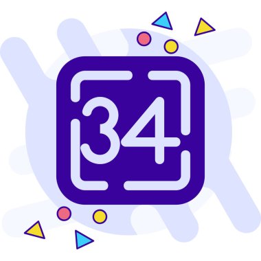 Çizgi Takvimi simgesi beyaz arkaplanda izole edildi. Olay hatırlatma sembolü. Renkli taslak konsepti. Vektör