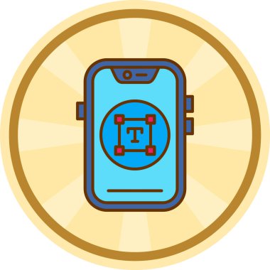 Mobil akıllı telefon vektör çizim