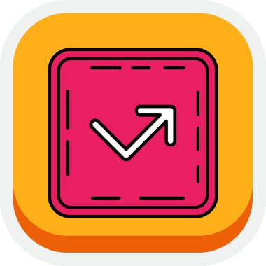 ok tuşu, simge, basit vektör illüstrasyonu