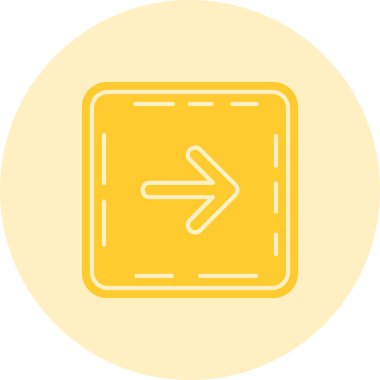 Ok vektör satırı simgesi