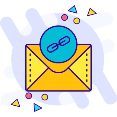 e- posta mektup simgesi. Posta kodu. vektör renk çizimi