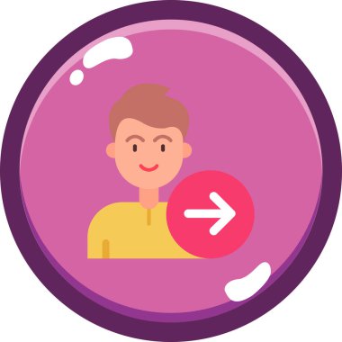 Bozuk para vektörü çizimi olan bir adam