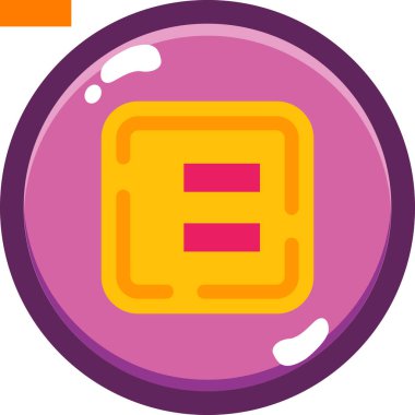 Bozuk para simgesinin vektör illüstrasyonu