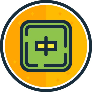 Bir oyun simgesinin vektör illüstrasyonu