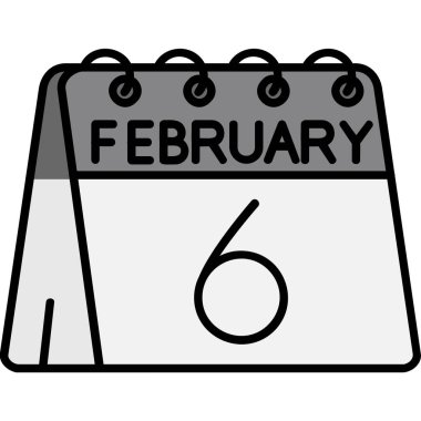 Takvim simgesi, vektör çizimi