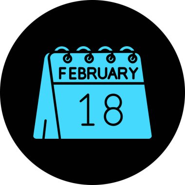 Takvim simgesinin vektör illüstrasyonu