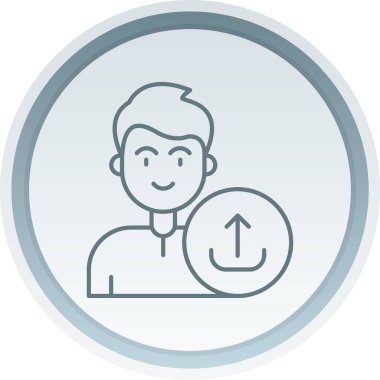 avatar erkek kişi simgesi doldurulmuş ana hatlar biçimi