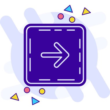 ok simgesi vektör illüstrasyonu