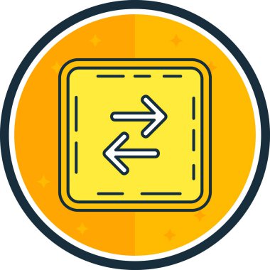 Ok. Web simgesi basit illüstrasyon