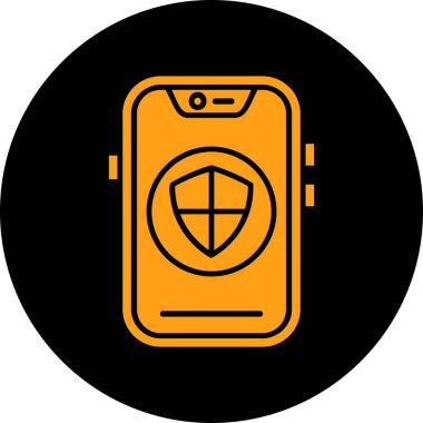 Akıllı telefon. Web simgesi basit illüstrasyon