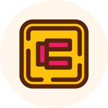 Çikolata. Web simgesi basit illüstrasyon