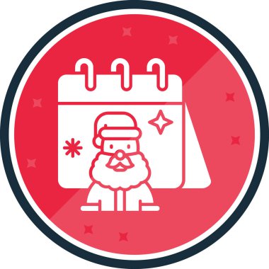 Noel Baba düz simgesi