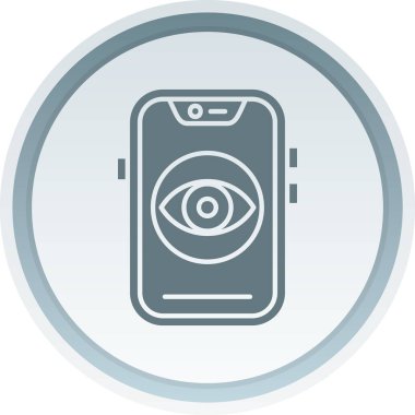 Göz kamerası simgesi, basit tasarım illüstrasyonu