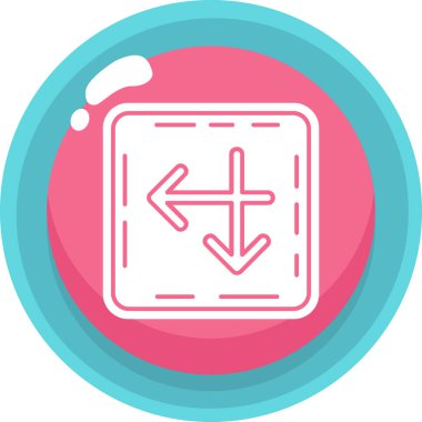 Modern bir simgenin vektör illüstrasyonu