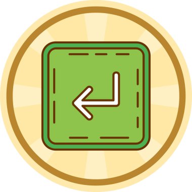 Saat simgesi, vektör illüstrasyonu