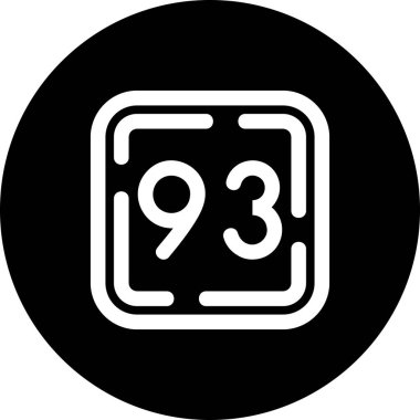 9 b 9 simgesinin vektör illüstrasyonu