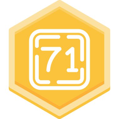 7 numaralı logo tasarım şablon ögesi