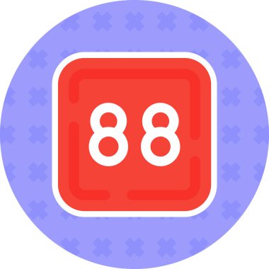 8 numaralı simge, vektör illüstrasyon tasarımı