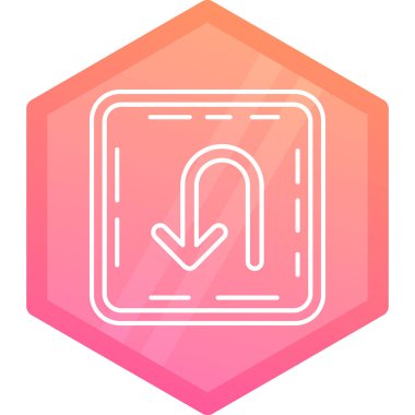 Moda biçimi izole edilmiş arkaplanda renk haritası simgesi