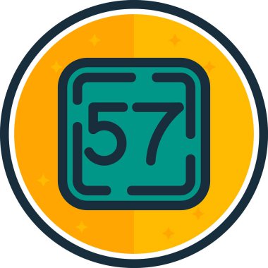 Seo modern simge renkli çizginin vektör illüstrasyonu.