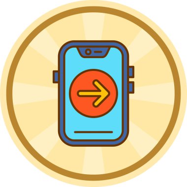 Cep telefonu. Basit resimleme