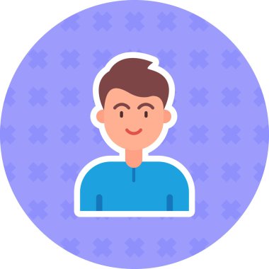 avatar erkek kişi simgesi rozet kategorisinde