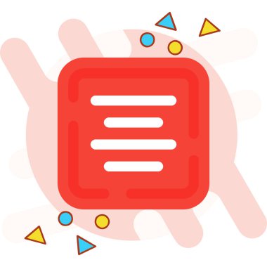 Web simgesi. Haberin vektör illüstrasyonu