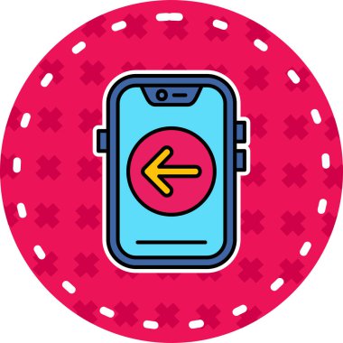 Bozuk para ikonlu cep telefonu. vektör illüstrasyonu