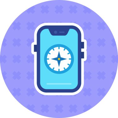 pusula simgesi modadan izole edilmiş arkaplan