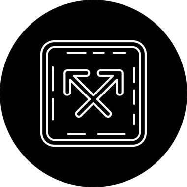 Vektör evrensel simgesi Trendy bakmak.