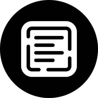 Belge. Web simgesi basit illüstrasyon