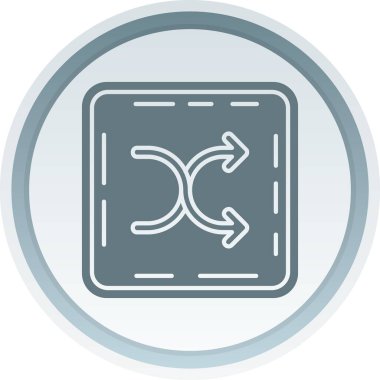 Benzersiz değişim ve değişim vektör çizgisi simgesi