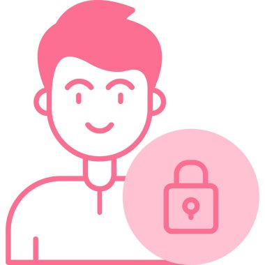 avatar. Web simgesi basit illüstrasyon