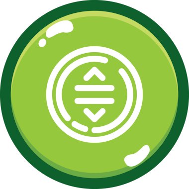 güzel sikke vektör simgesi