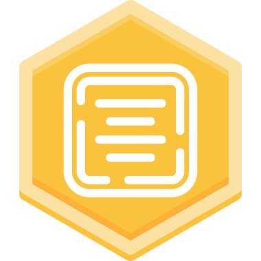 Uzun gölgeli kağıt ikonu.