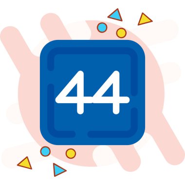 Modern bir bilgisayar numarasının vektör illüstrasyonu