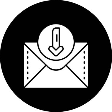 E-posta. Web simgesi basit illüstrasyon