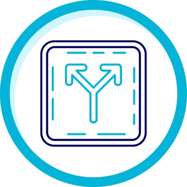 Yol işaretinin vektör illüstrasyonu