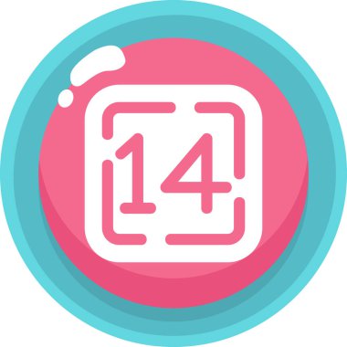 Takvim simgesi vektör illüstrasyonu