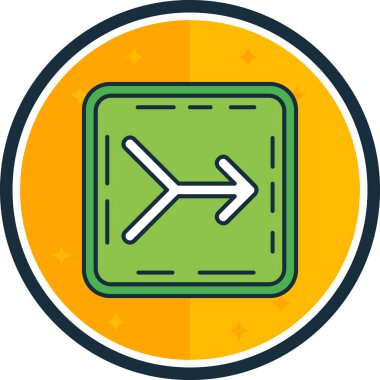 pusula simgesi. Web için pusula vektör simgelerinin basit çizimi