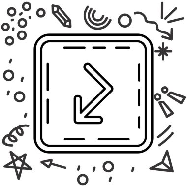 Seo simgesinin vektör illüstrasyonu