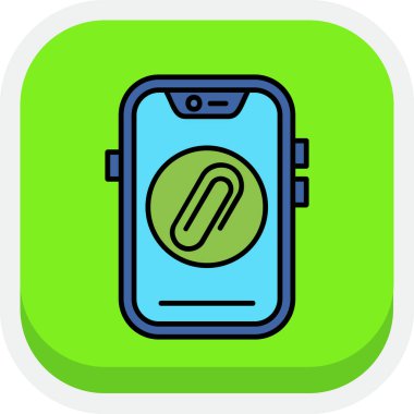 akıllı telefon simgesi vektör çizimi