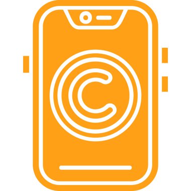 akıllı telefon simgesi vektör illüstrasyonu