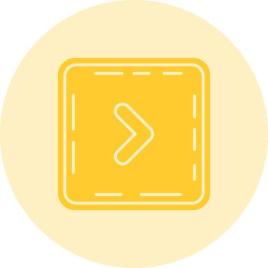 Tek bir düğme simgesinin vektör illüstrasyonu