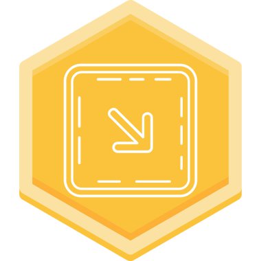 Ok. Web simgesi basit illüstrasyon