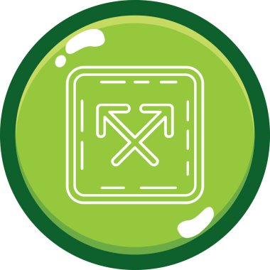 Modern bir simgenin vektör illüstrasyonu