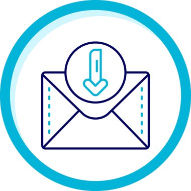 E-posta. Web simgesi basit illüstrasyon